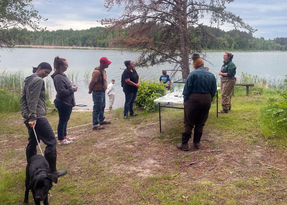 Bemidji Steward leads an event at waters edge